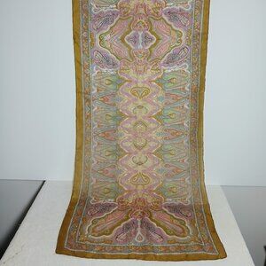 Scarf (NEW) - 100% Sheer Silk; Made in India.